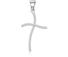 Moiss Timeless sidabrinis pendant Cross with zircons P0000743