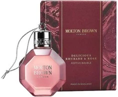 Molton Brown Bath and dušo želė Delicious Rhubarb &amp; Rose Festive Bauble (Bath &amp; Dušo želė), 75 ml