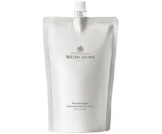 Molton Brown Infinite Bottle Fiery Rožinė Pepper Bath &amp; Dušo želė Refill dušo gelio papildymas, 400 ml