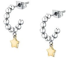 Morellato Žavūs plieniniai auskarai su žvaigždėmis Talismans SAIX28
