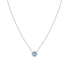 Morellato Delicate sidabrinis pakabukas with mėlynas zircon and crystals Tesori SAIW94