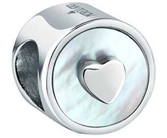 Morellato Drops SCZ1335 charming steel bead with a heart