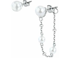 Morellato Elegant asymmetric sidabrinis stud earrings Perla SAWM08