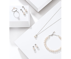 Morellato Pearl Sidabrinis papuošalų rinkinys Perla SANH09 (auskarai, grandinėlė, pakabukas)