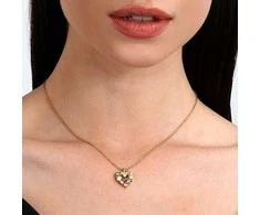 Morellato Romantic auksinis-plated heart pakabukas Colori SAVY06
