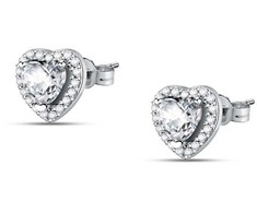Morellato Sidabrinis auskarai Heart Treasures SAVB07