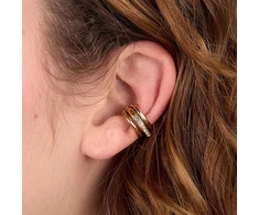 Morellato Stylish single earring with crystals Earcuff SAUP41