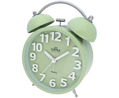 Mpm Quality Analog metal alarm clock MPM Happy Morning - pistachio C01.4056.45