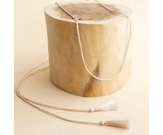 Mummy Bell Šilkinė virvelė - sendinta rožinė 130 cm