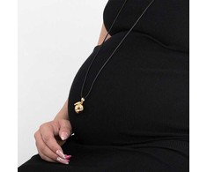 Mummy Bell Pregnancy bell Angel wing auksinis
