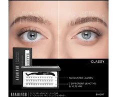 Nanolash Classy Short Lashes - Samolepicí trsové řasy ( 36 ks )