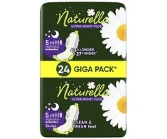 Naturella Higieniniai įklotai moterims „Ultra Night Plus“, 24 vnt.