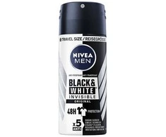 Nivea Antiperspirant spray for men Invisible For Juodas &amp; Baltas (Antiperspirant) 100 ml