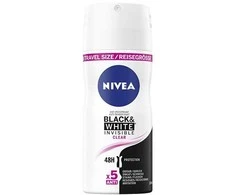 Nivea Juodas &amp; Baltas Invisible Clear antyperspirant spray 100ml