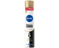 Nivea Juodas &amp; Baltas Invisible Silky Smooth Antiperspirant moterims, 200 ml