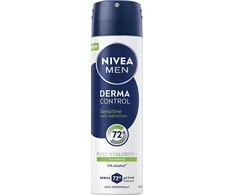 Nivea Purškiamas antiperspirantas jautriai odai „Men Derma Control Sensitive“ (antiperspirantas) 150 ml
