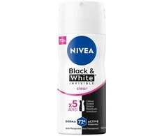 Nivea Juodas &amp; Baltas Invisible Clear antyperspirant spray 100ml