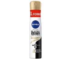 Nivea Juodas &amp; Baltas Invisible Silky Smooth Antiperspirant moterims, 200 ml