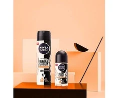 Nivea Men Invisible For Juodas &amp; Baltas Ultimate Impact Antiperspirant vyrams, 150 ml