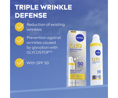 „Nivea Daily Facial Fluid SPF 50 Q10 Anti-Wrinkle Expert“ (kasdienis UV fluidas) 40 ml