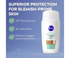 Nivea Dieninis UV fluidas probleminei odai „Derma Skin Clear SPF 50+“ (dieninis UV fluidas) 40 ml