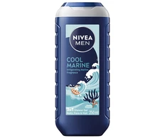 Nivea Dušo želė odai ir plaukams „Cool Marine“ (3 viename dušo želė) 250 ml