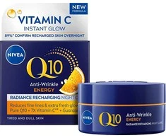 Nivea energizuojantis naktinis kremas nuo raukšlių su Q10 Energy (Kreminis), 50 ml