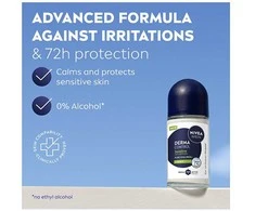 Nivea Vyrams skirtas rutulinis antiperspirantas „Derma Control Sensitive“, 50 ml