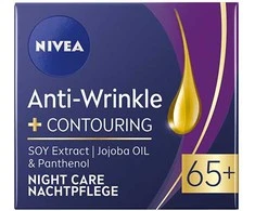 Nivea Naktinis kremas veido kontūrams gerinti 65+ (naktinė priemonė nuo raukšlių) 50 ml