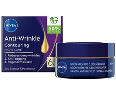 Nivea Naktinis kremas veido kontūrams gerinti 65+ (naktinė priemonė nuo raukšlių) 50 ml