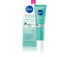 Nivea Derma Skin Clear Night Exfoliator Peeling moterims, 40 ml