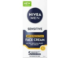 Nivea apsauginis kremas SPF 15 Men Sensitive (veido kreminis) 75 ml