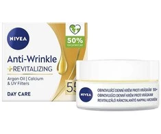 Nivea Priešraukšlinis + Atgaivinantis Dieninis Kremas 55+ 50 ml