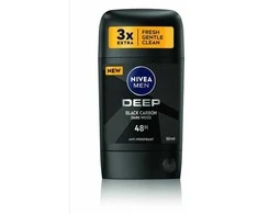 Nivea Men Deep Juodas Carbon Antiperspirant vyrams, 50 ml