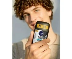 Nivea Men Invisible For Juodas &amp; Baltas Antiperspirant, 50 ml