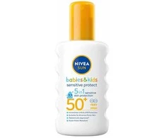 Nivea SPF 50+ Sun Kids ("Sensitiv e Protect - Care" purškalas nuo saulės) 200 ml