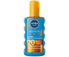 Nivea Įdegio aliejus purškiamas įdegio palaikomasis SPF 20 Sun (Protect - Bronze Oil) 200 ml
