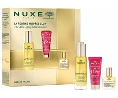 Anti-Aging Glow Routine Set Nuxe: Super Serum [10], Vegan, Anti-Ageing, Day - Night, Serum, For Face - Neck, 30 ml + Merveillanc