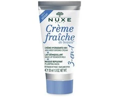 Nuxe, Kreminis grožio kremas, drėkinamasis, kreminis, makiažo valiklis pienelis – putlinanti kaukė 3 viename, 30 ml