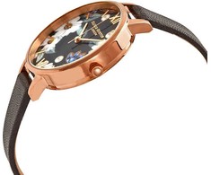 Laikrodis OLIVIA BURTON OB16GSET24. Kvarcas, Juoda Spalva. Moteris.