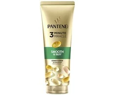 Intensyvus plaukų kondicionierius PANTENE Smooth&amp;Silky Active Nutri-Plex, 3 minutes miracles, 220 ml