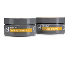 Paul Mitchell „Clean Cut Duo Grab &amp; Go“ pusiau matinio plaukų formavimo kremo rinkinys, 2 x 85 g