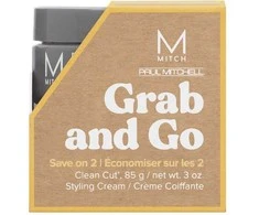 Paul Mitchell „Clean Cut Duo Grab &amp; Go“ pusiau matinio plaukų formavimo kremo rinkinys, 2 x 85 g