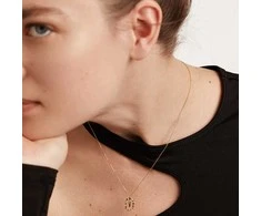 Pdpaola Beautiful auksinis plated pakabukas letter "V" LETTERS CO01-281-U (chain, pendant)