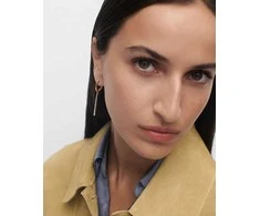 Pdpaola Olga Hoops Essentials ovalūs auskarai su auksu, AR01-C88-U