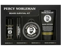 Percy Nobleman Beard Survival Kit Barzdos priežiūros rinkinys, 1vnt
