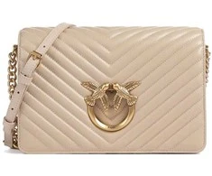 Pinko Dámská kožená crossbody kabelka 100063 A0GK C50Q