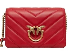 Pinko Dámská kožená crossbody kabelka 100063 A136 R30Q