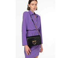 Pinko Dámská kožená crossbody kabelka 100063 A0GK Z99Q