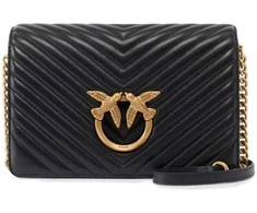 Pinko Dámská kožená crossbody kabelka 100063 A0GK Z99Q